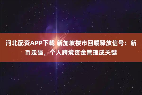 河北配资APP下载 新加坡楼市回暖释放信号：新币走强，个人跨境资金管理成关键