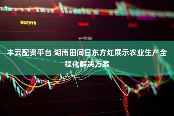 丰云配资平台 湖南田间日东方红展示农业生产全程化解决方案